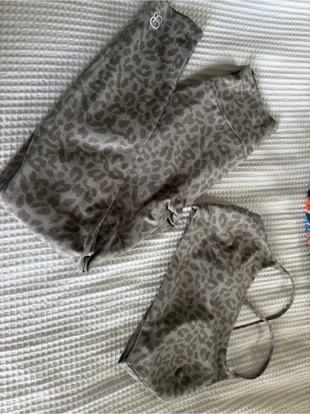 Bombshell Sportsweat Leopard-Print Leggings & Bra